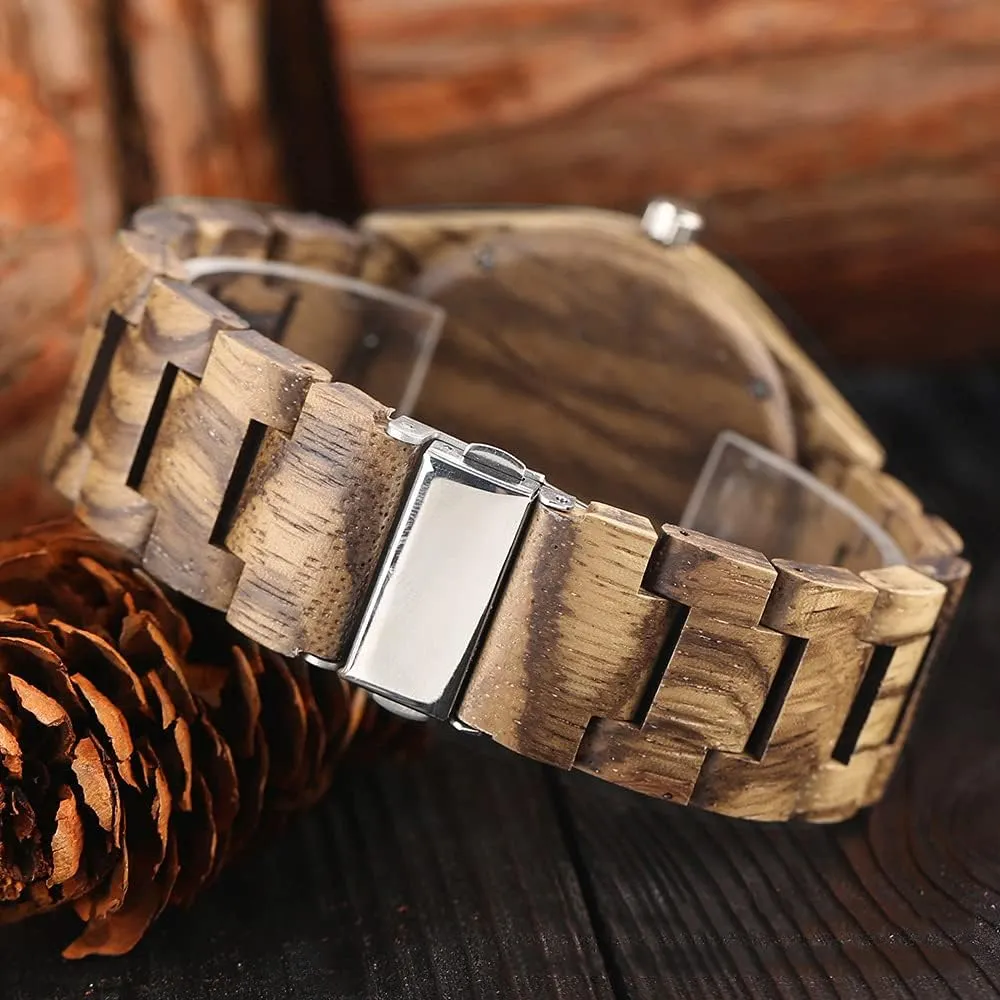 Analog coherence weather boule bestow profit Quartz Wood Mens Wrist Watch Men's Handmade Wooden Watches Mens Lightweight 