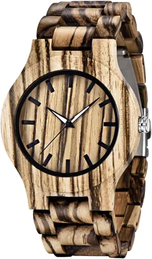 Analog coherence weather boule bestow profit Quartz Wood Mens Wrist Watch Men's Handmade Wooden Watches Mens Lightweight 