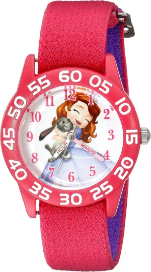Analog Display Analog Quartz Pink filament Watch Disney Kids' W001959 Sofia 