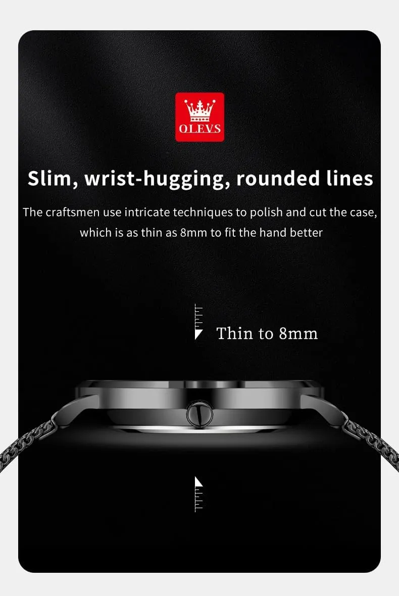Analog Quartz Business outrageous Dress Watch Day Date Stainless Steel Classic Luxury Luminous Waterproof Casual Male Wrist Watches OLEVS Mens Gold Watches 