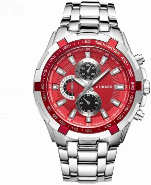 Analog Quartz Stainsteel Steel Band Waterproof Watch for Men CURREN Luxury Watches for Men Military sphere Fashion 