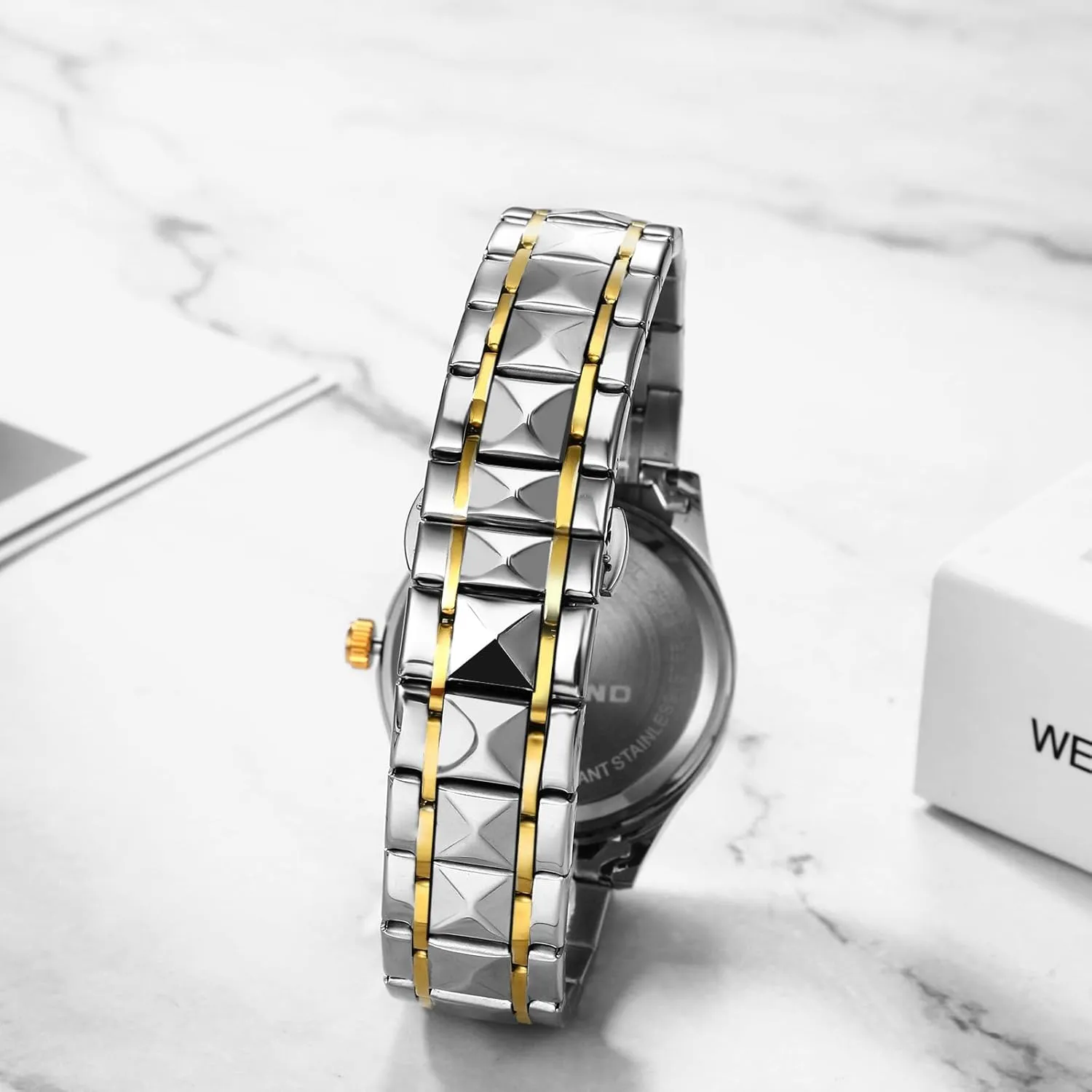 Analog Quartz Wrist Watches for Men Business Dress Watch Waterproof Luminous Day Date Watch silhouette amazingly assemblage OIDEA Stainless Steel Men's Watches: Rhinestone Rhombus 