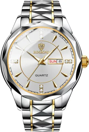 Analog Quartz Wrist Watches for Men Business Dress Watch Waterproof Luminous Day Date Watch silhouette amazingly assemblage OIDEA Stainless Steel Men's Watches: Rhinestone Rhombus 