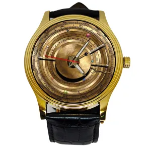 Ancient willow Archimedean Mechanism Antique Art Solid Brass Collectible Navigator's Watch. Dial of Destiny. Antikythera 