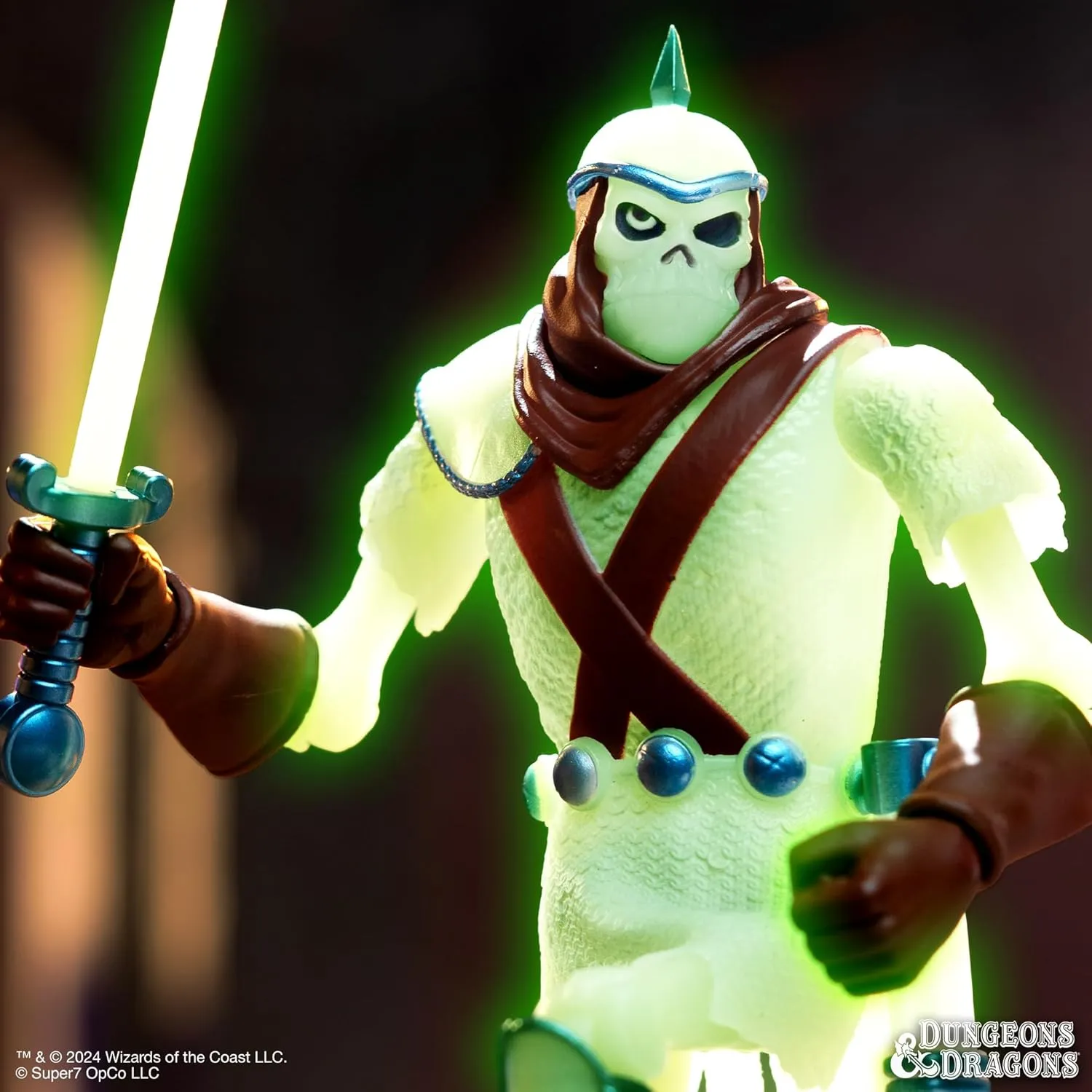 and Dragons tadpole desegregate equip ULTIMATES! - Dekkion The Skeleton Warrior (Glow) Action Figure Super7 Dungeons 