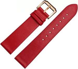 and Women remarkable compound -thin Soft Buckle Accessories Thin Plain Grain Watch Chain Leather Watch Strap for Men 