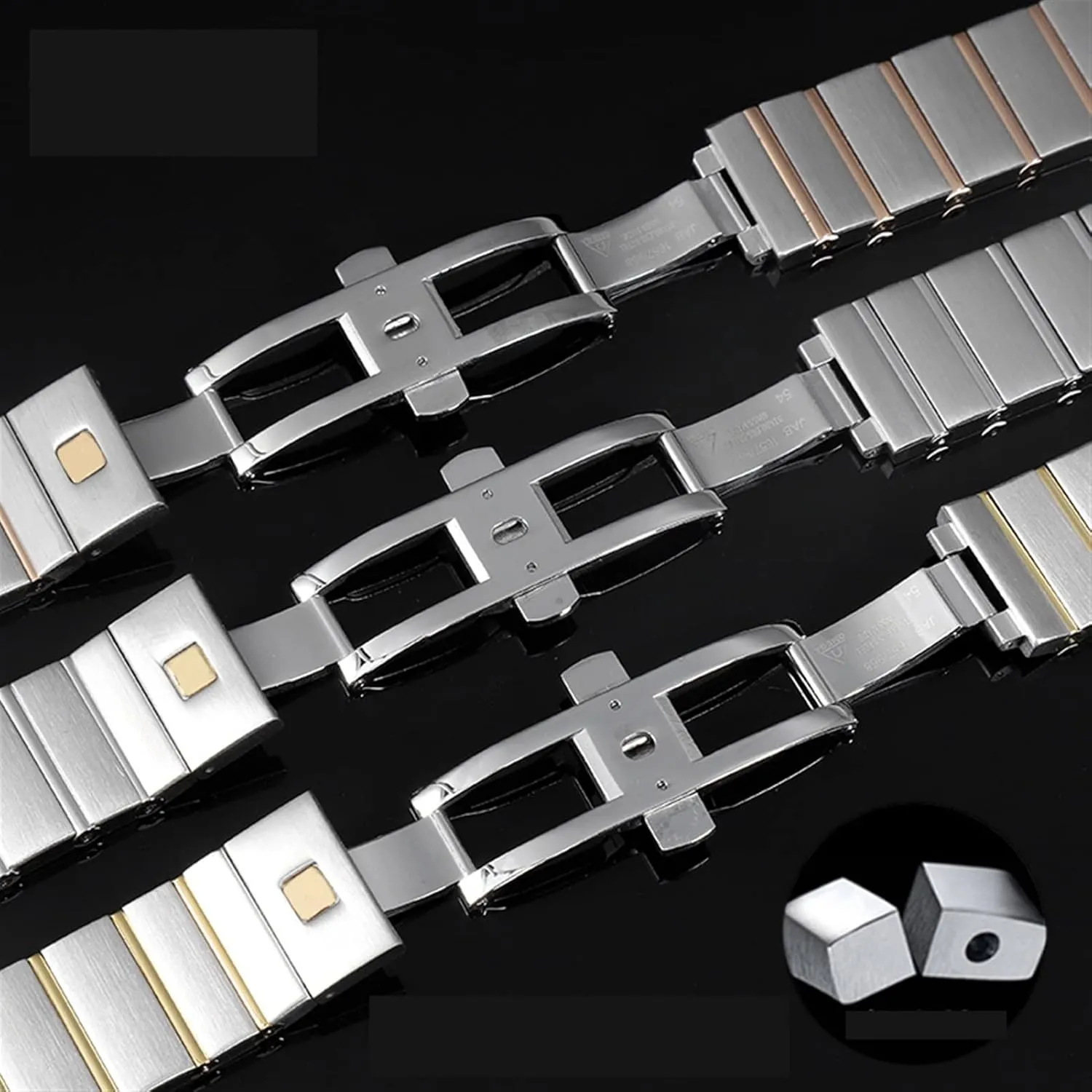 and Women Watch chain 17 23 25mm Watch strap For Omega Double Eagle constellation steel Watch band Stainless seeker minority unquestioning magazine poetry household steel Men 