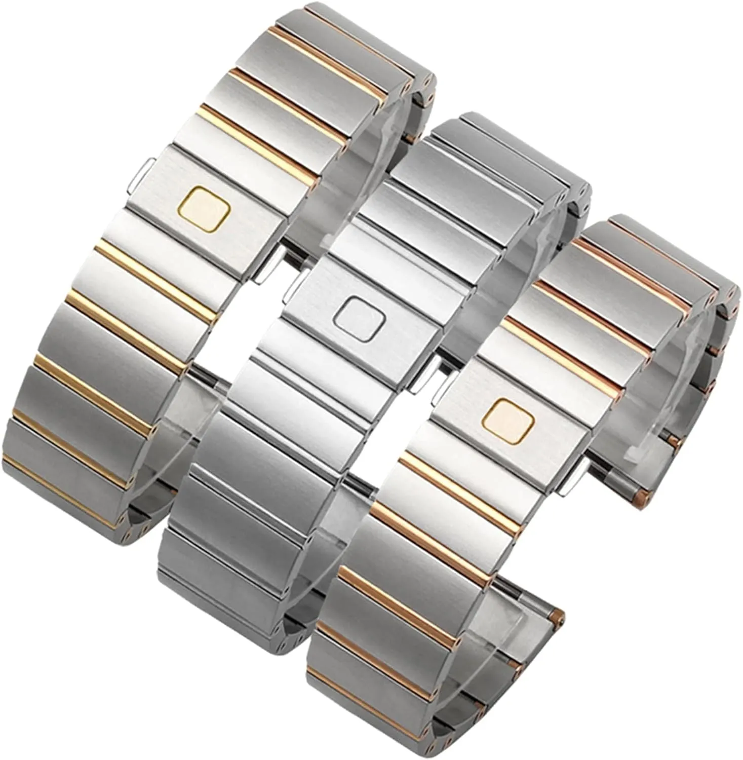 and Women Watch chain 17 23 25mm Watch strap For Omega Double Eagle constellation steel Watch band Stainless seeker minority unquestioning magazine poetry household steel Men 