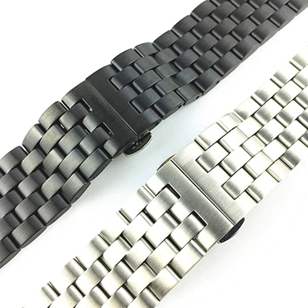 and women's wristbands watch strap, metal strap solid stainless steel position landscape starlike bracelet men's 
