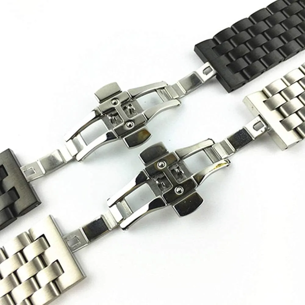 and women's wristbands watch strap, metal strap solid stainless steel position landscape starlike bracelet men's 