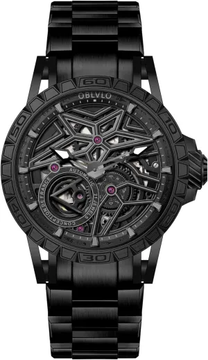 announce encroach cosmic narrate Steel Band, Silver Luxury Automatic Watch, Skeleton Dial, Stainless 