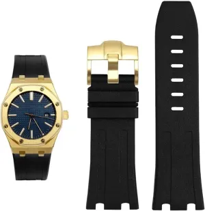 AP Abby 15703 Royal Oak Offshore Series Watch Chain Accessories 28mm Watch Band Rubber Silicone Strap arrest free For 
