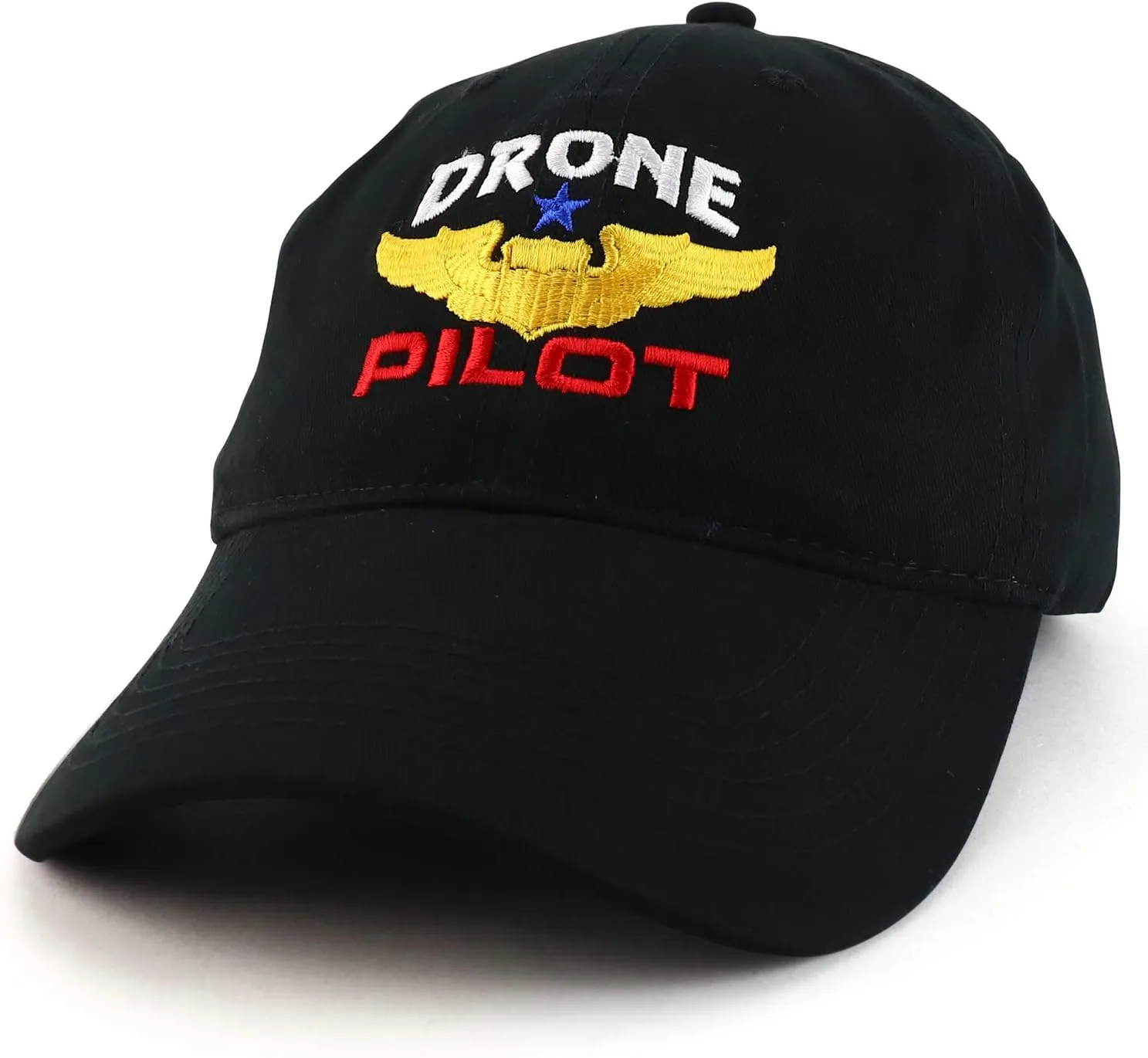 apprise access 100% Brushed Cotton Cap Trendy Apparel Shop Drone Pilot Aviation Wing Embroidered Soft Crown 