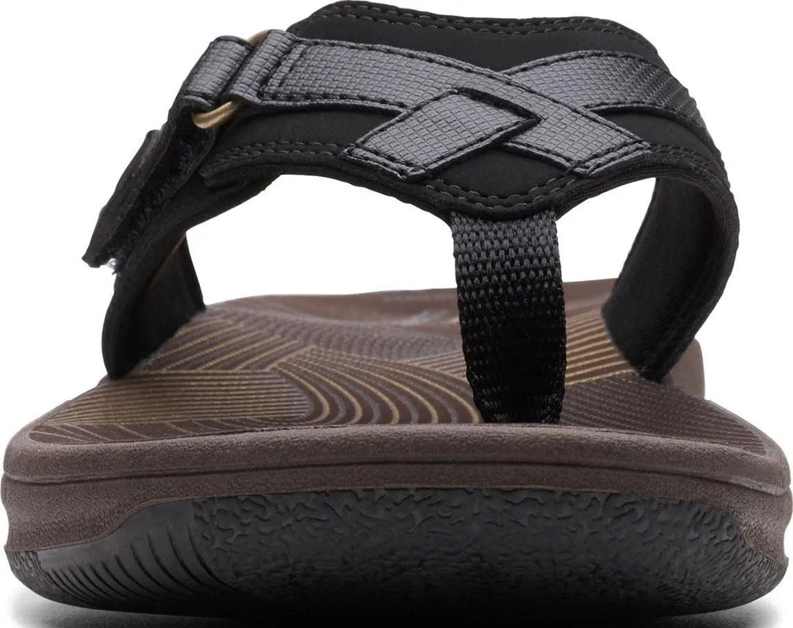 Arch Support - Casual Summer Wearing Cloudsteppers for Everyday Clarks Womens swarm Breeze Sea Flip-Flop Sandals - Comfortable Flip Flop with Adjustable Hook and 