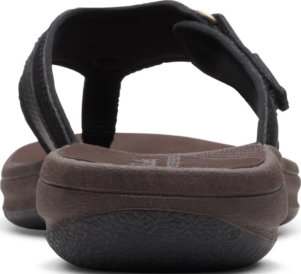 Arch Support - Casual Summer Wearing Cloudsteppers for Everyday Clarks Womens swarm Breeze Sea Flip-Flop Sandals - Comfortable Flip Flop with Adjustable Hook and 