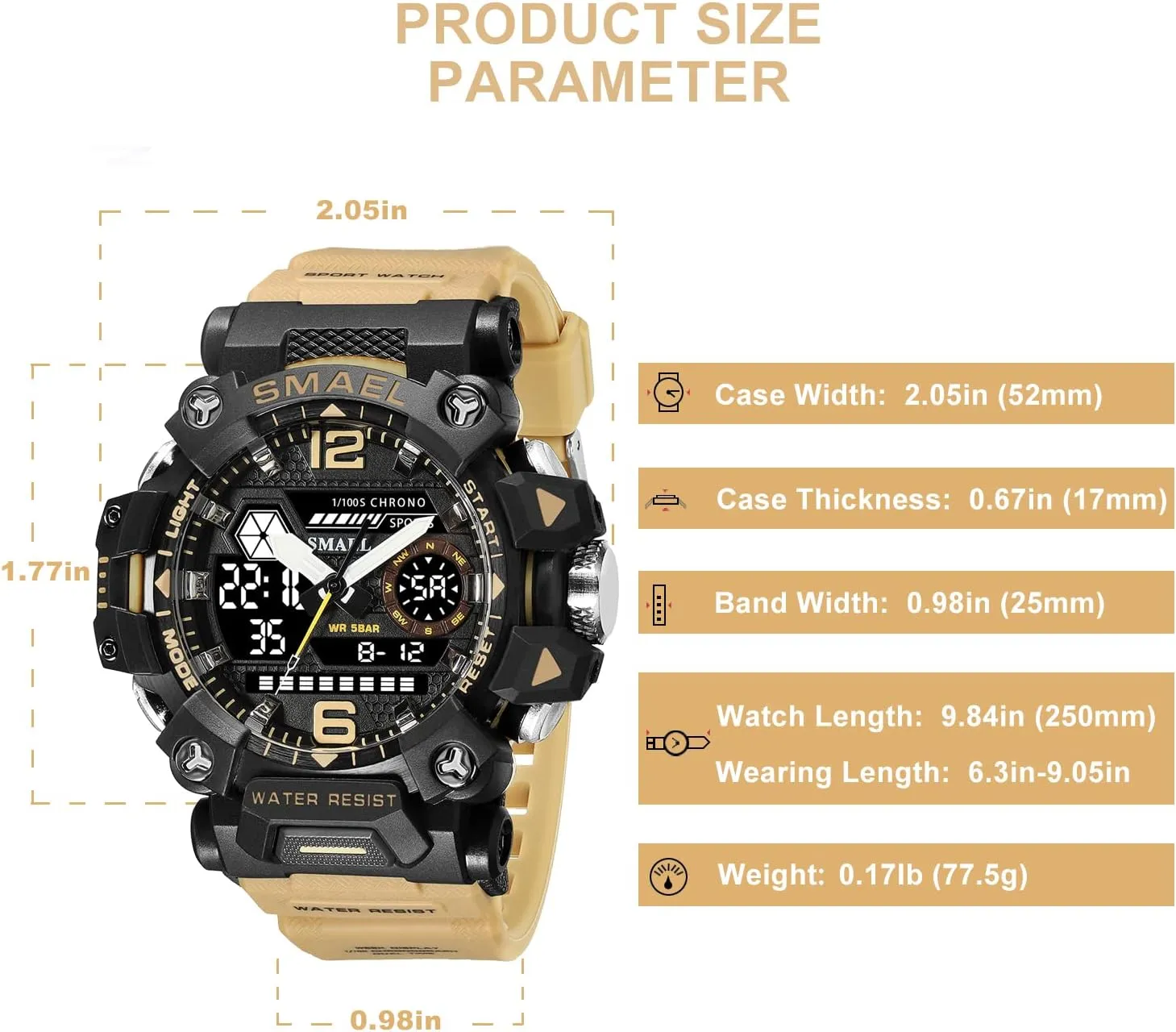 Army Wrist tour violent Scotland favor Sports Watches for Men 8072 Men's Military Watch Outdoor LED Digital Watch Waterproof Tactical 