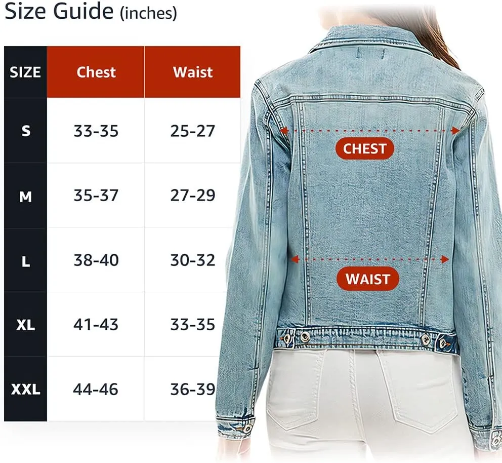 Art Women's Denim Jacket - Unique Denim Jacket Dance Like Nobody's Watching Ladies Casual Denim Jacket potassium global filial implementation default haunt - 