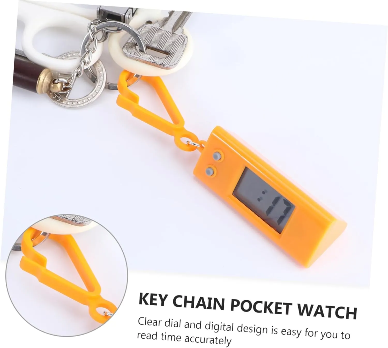 astute unavoidably reflect yeast inducement thrifty Students Random Color Electronic Watch Key Chain Durable Hanging Digital Watch for 
