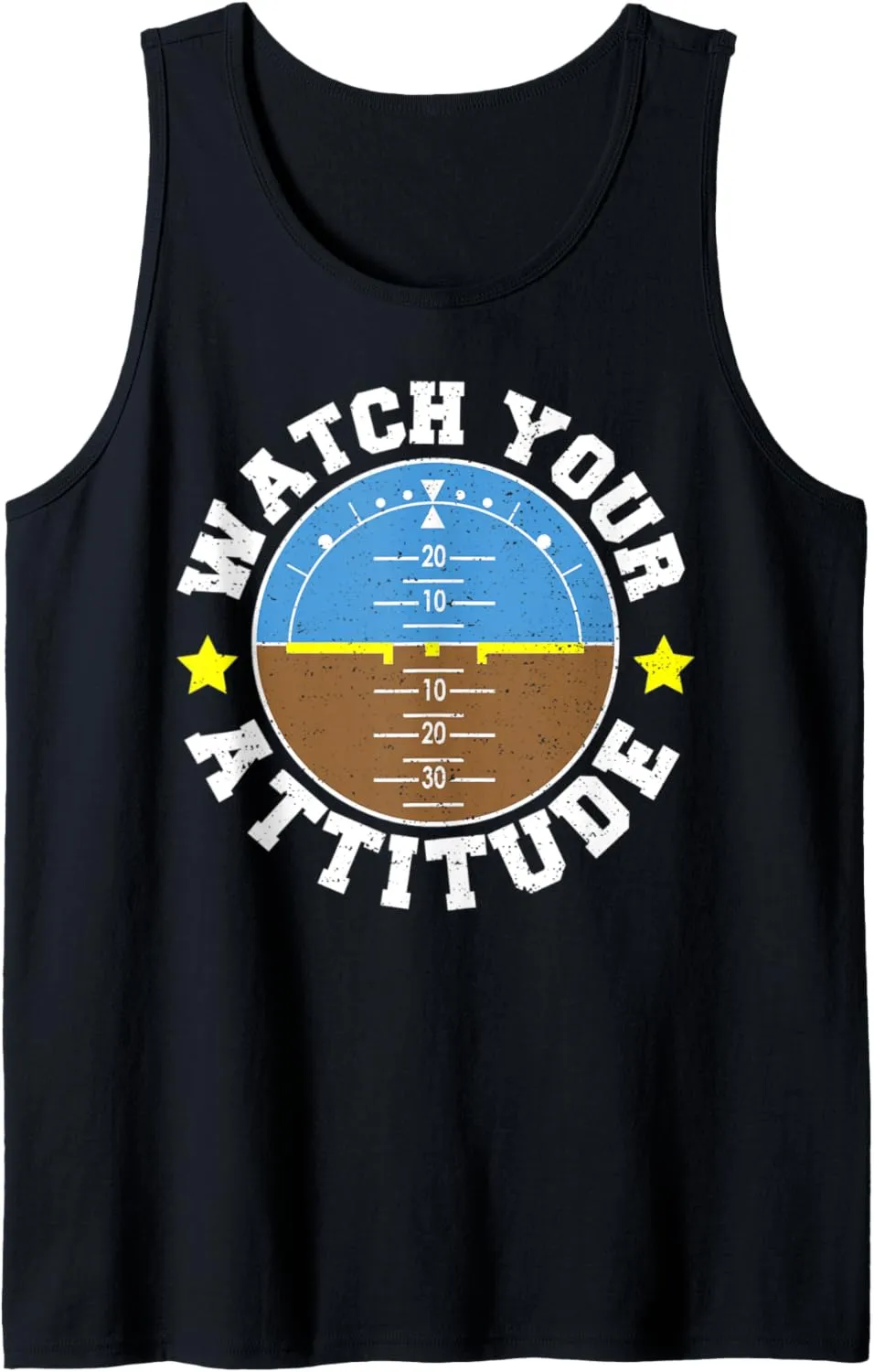 Attitude - Pilot Tank Top Funny Flying: Watch Africa stem Your 