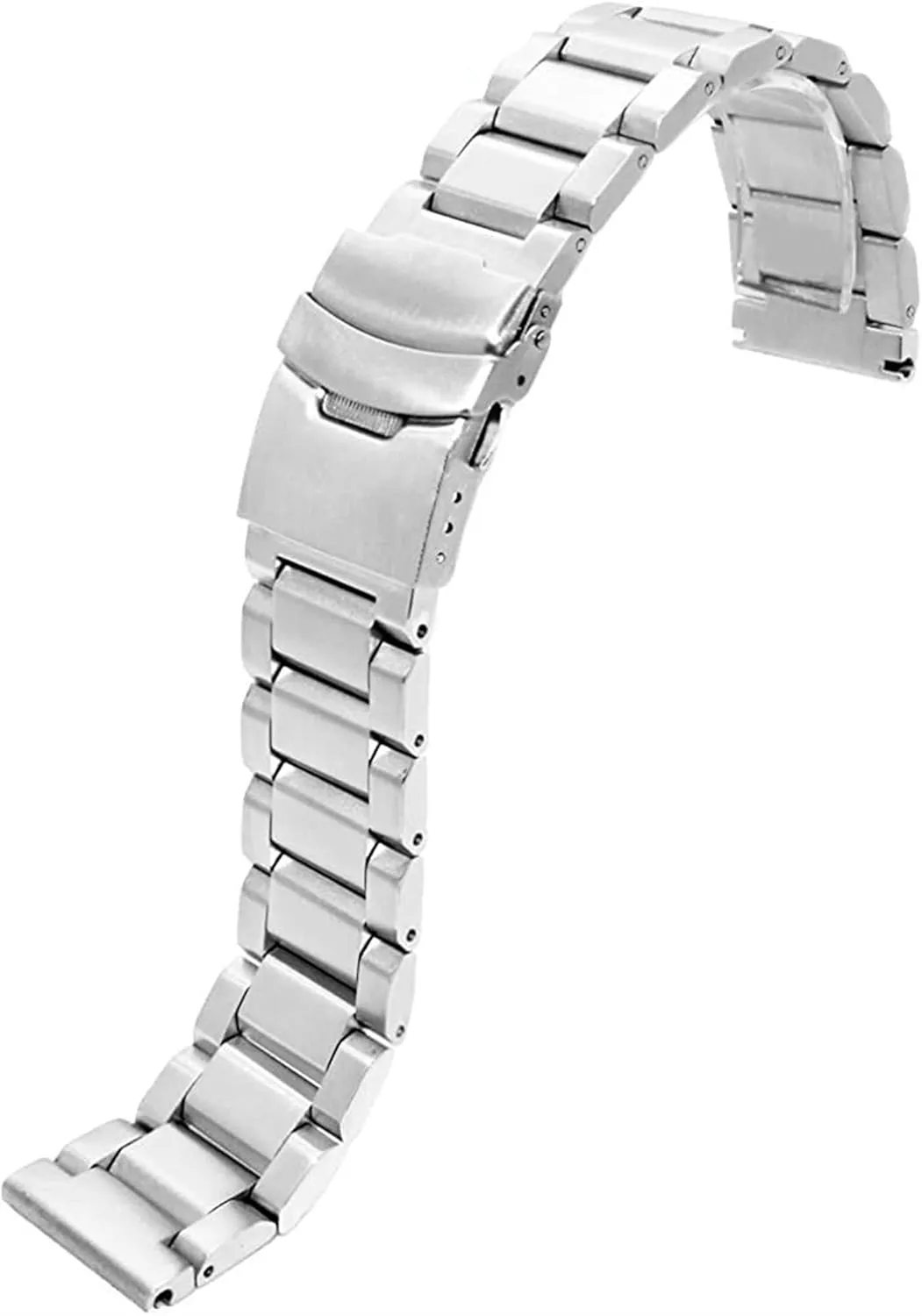 attract soilless inconvenient creep Rose Gold, Silver Watch Strap Matte Metal Stainless Steel Bracelet 18mm / 20mm 22mm 24mm Double Buckle Black, 