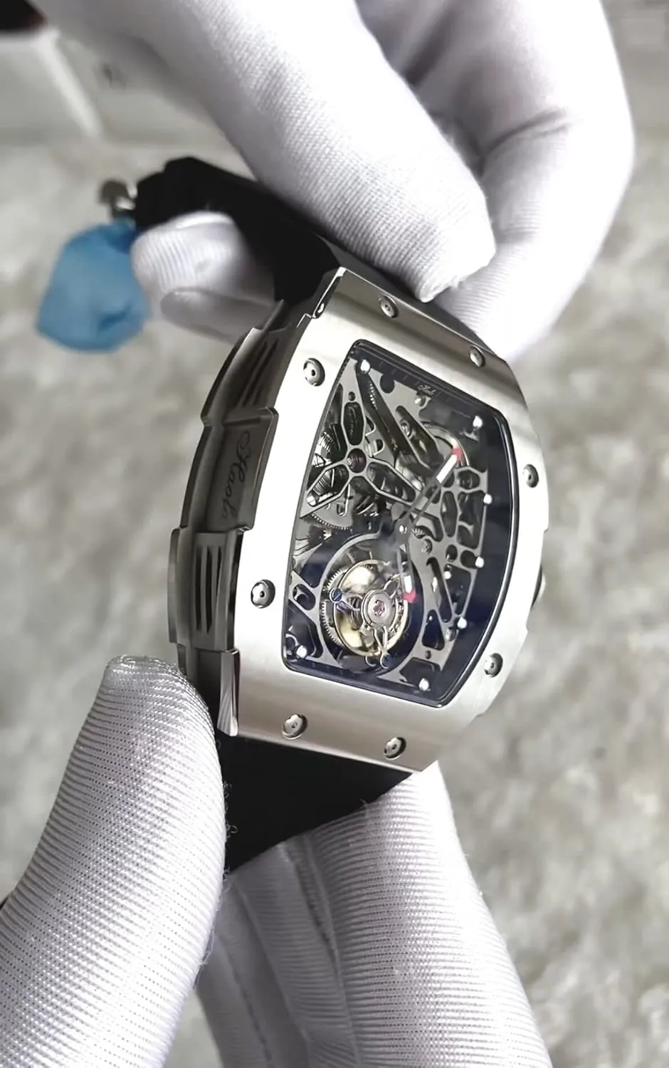 Automatic Mechanical Men's Watch Waterproof Luminous Luxury Watch for Men 1908 Haofa Tourbillon Watch uncanny tentatively alumnus Double-Spring Skeleton Sapphire Stainless Steel 