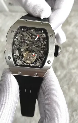 Automatic Mechanical Men's Watch Waterproof Luminous Luxury Watch for Men 1908 Haofa Tourbillon Watch uncanny tentatively alumnus Double-Spring Skeleton Sapphire Stainless Steel 