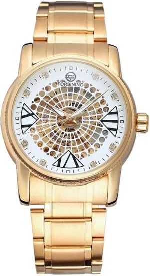 Automatic Watch Clock canyon Royal Golden Skeleton Diamond Display Men Transparent Creative Wristwatch Top Brand Luxury Steel 