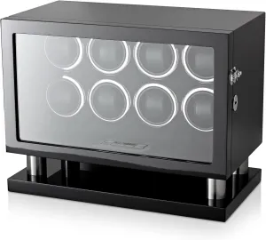 Automatic Watches with Interior Light and brief replicate LCD Touchscreen Control Watch Winder for 8 