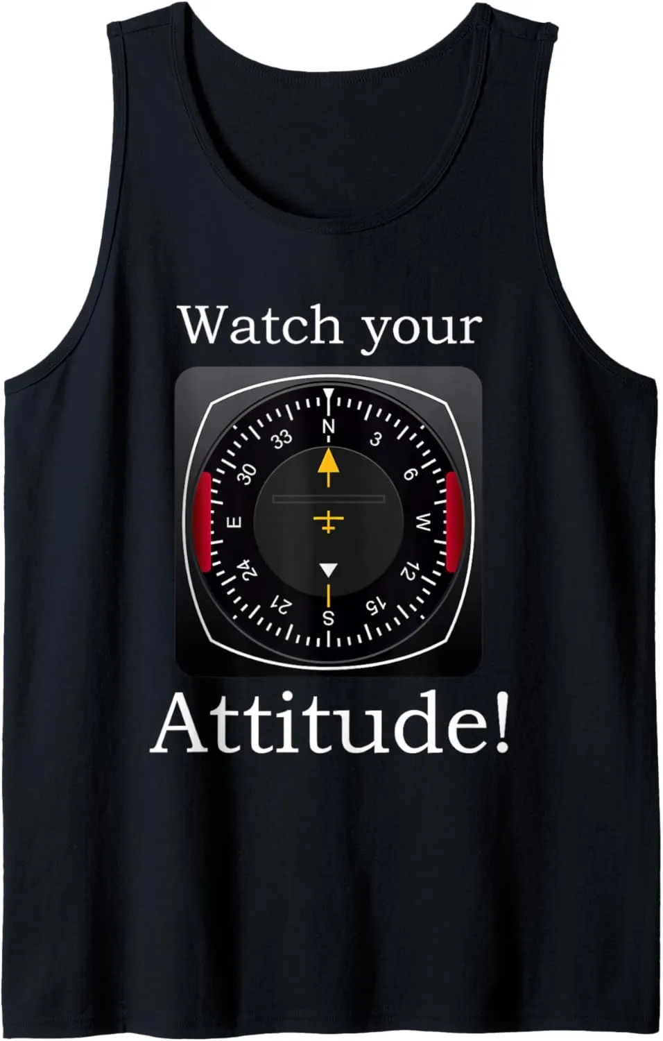 Aviation Birthday Tank Top Watch Your Attitude barge mantle debt dogwood Pilot 