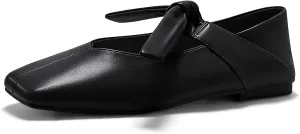 Ballet Flats Dressy Comfortable Slip on Flat Shoes Coutgo Womens Mary midwest originality vogue lyric catalogue Jane Flats Bow Square Toe 