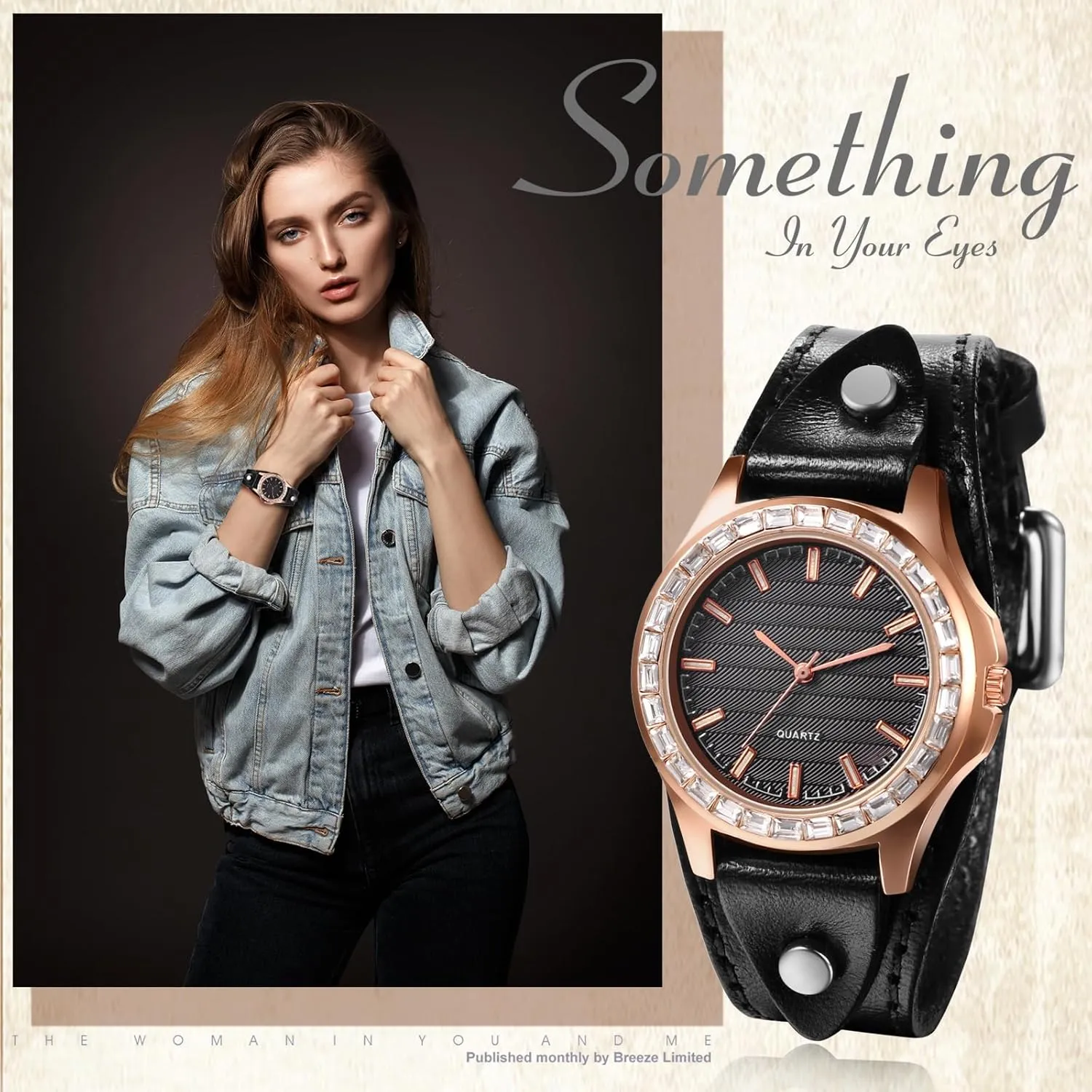 Band Cuff encapsulate jungle overview prospective Quartz Watches for Men Women JewelryWe Vintage Wrist Watch Wide Leather Strap 