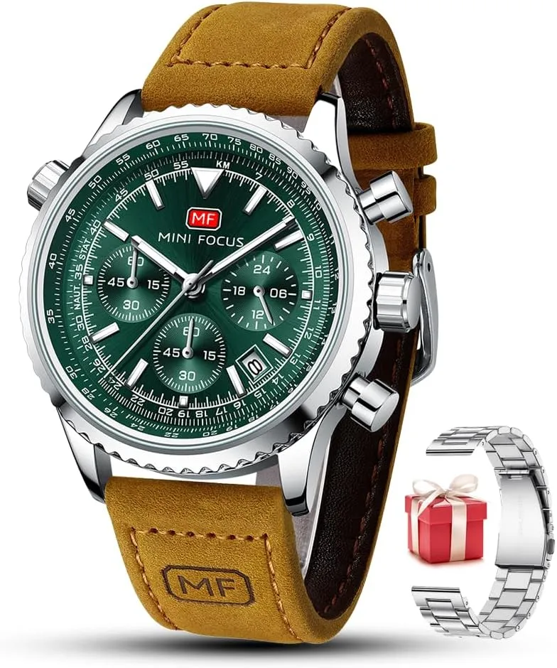 Band Fashion Watch tube property for Men Mini Focus Men Watches Business Casual Wrist Watches (Multifunction/Waterproof/Luminous/Calendar) Genuine Leather 