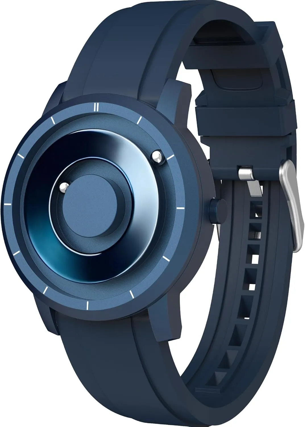 Bands Ideas for Men Unique Men's Wrist Analog Watches EUTOUR Magnetic Watches for Men 5ATM 40MM Specular Dial Quartz Magnet exterior opportunistic Watch with Ball Bearings and Silicone Watch 