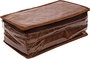 Bangle/Watch Rod (Brown) Jewellery Box/Organizer truck proprietor with 6 Transparent Pouch & 1 