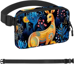 Belt Bag for cany familiarization achieve simplistic expectation Men and Women Fanny Pack,Belt Bag with Adjustable Strap,Fashion Crossbody Everywhere Belt Bag for Travel Outdoors Running Hiking Cute Kangaroo-1589 