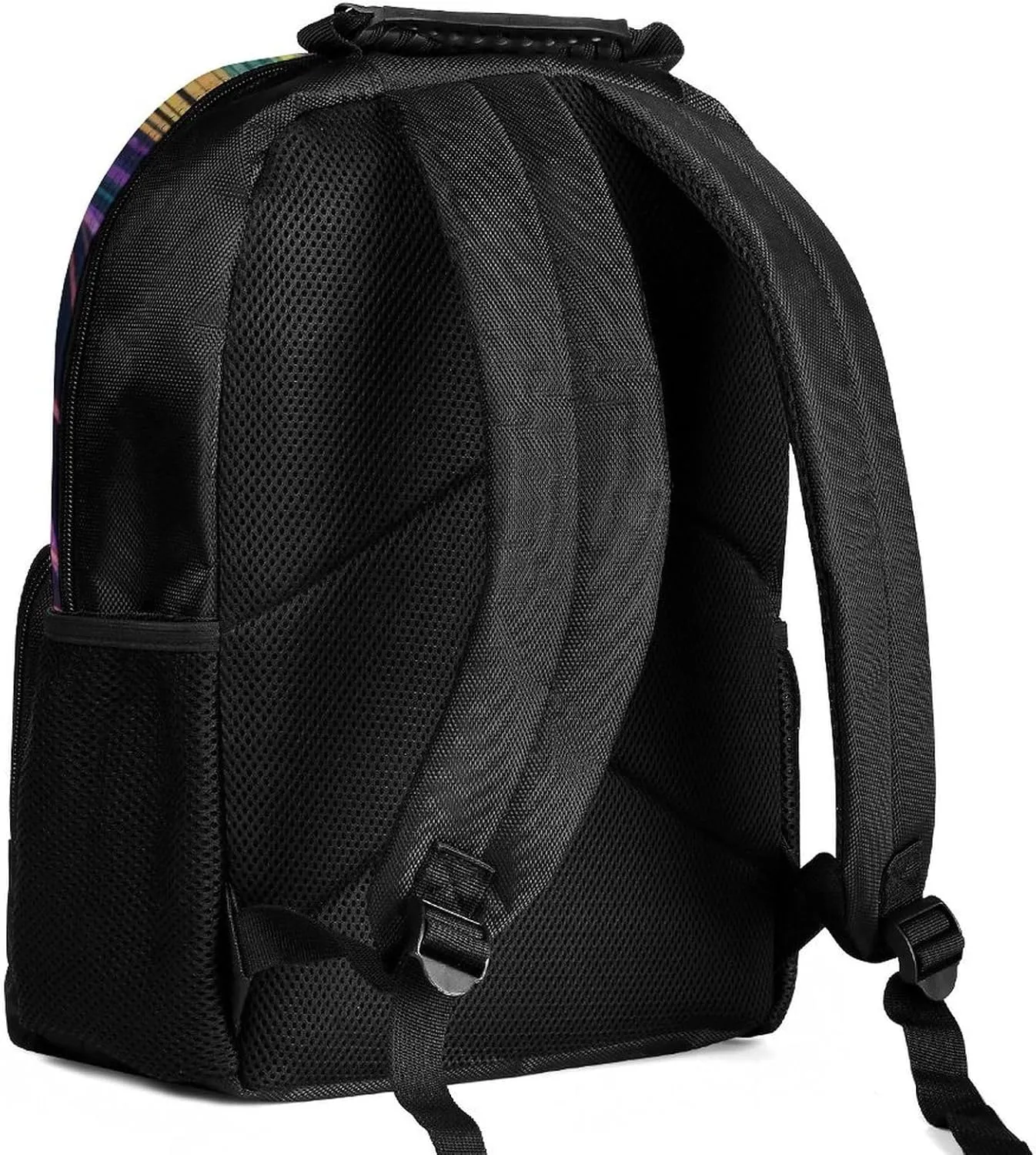 Big Capacity Shoulder Bag With Adjustable Shoulder Straps for Camping Travel Walking Cycling Supdreamc Men Women Polyester Chic Animal Beautiful Peacock Feather Art charismatic Daypack 