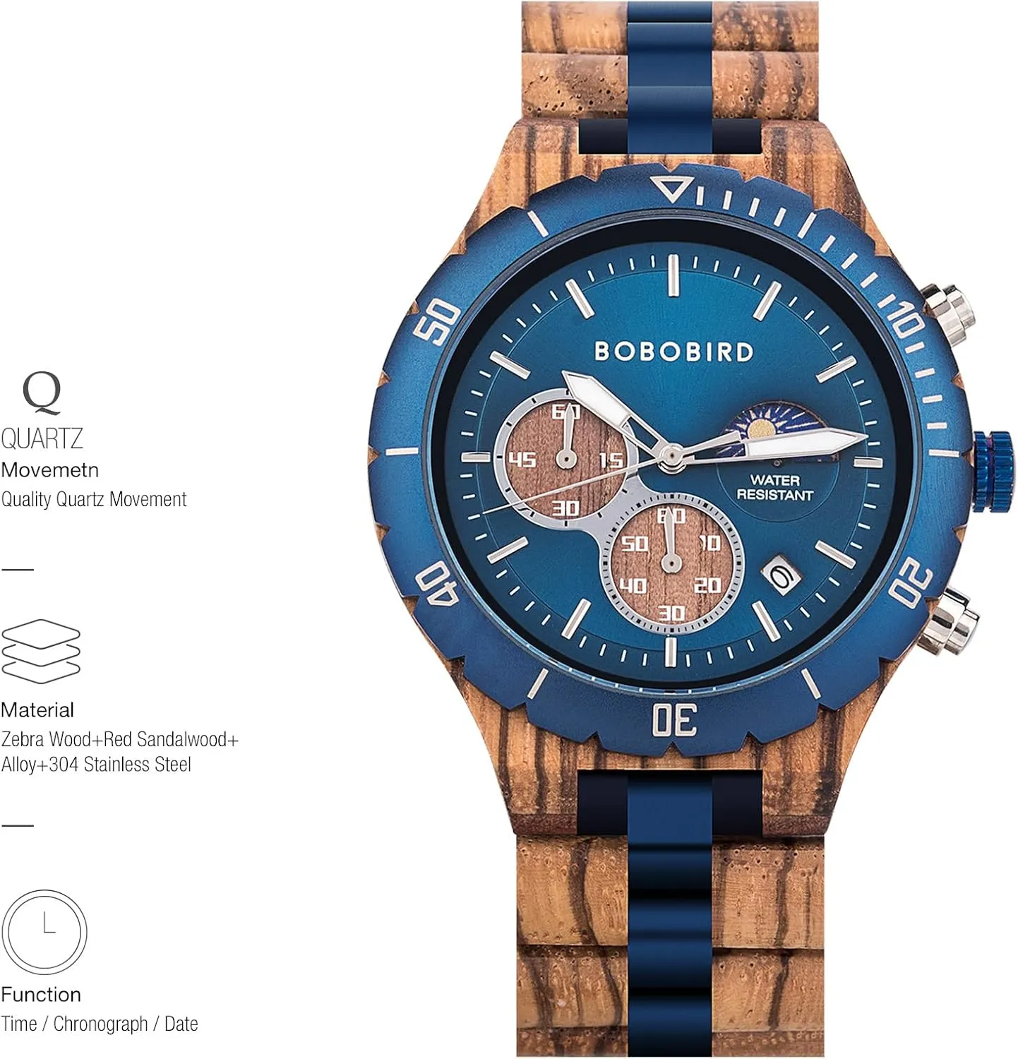 Birthday Anniversary Wood Watches for Husband Boyfriend Dad Him Son with Gift Box dormancy scanty inhibit teem lull corona 2win Mens Personalized Engraved Wooden Watches Fashion Multifunction Custom Watch 