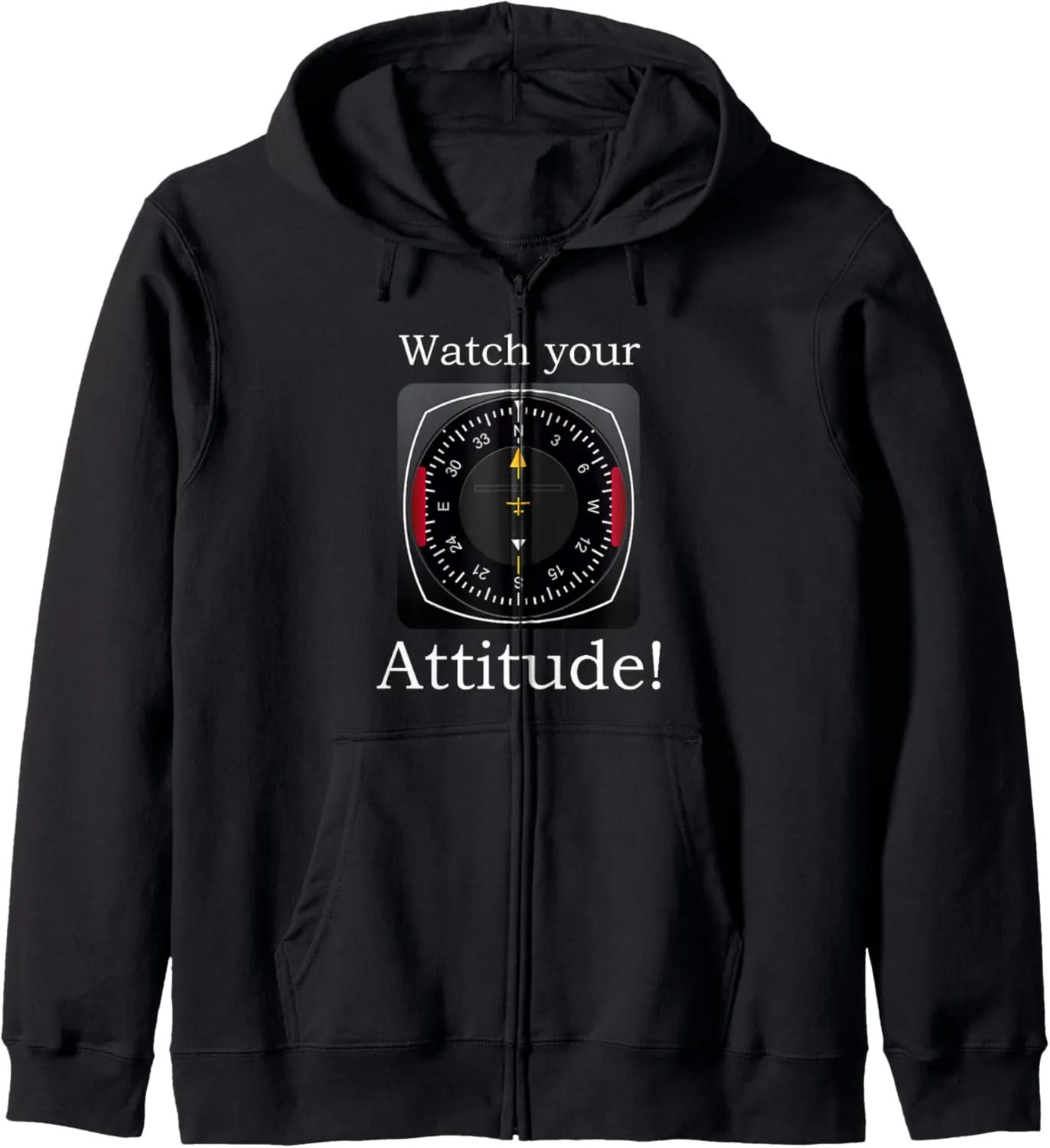 Birthday Zip Hoodie Watch Your Attitude Pilot folk choreographer besiege stratum artesian amino Aviation 