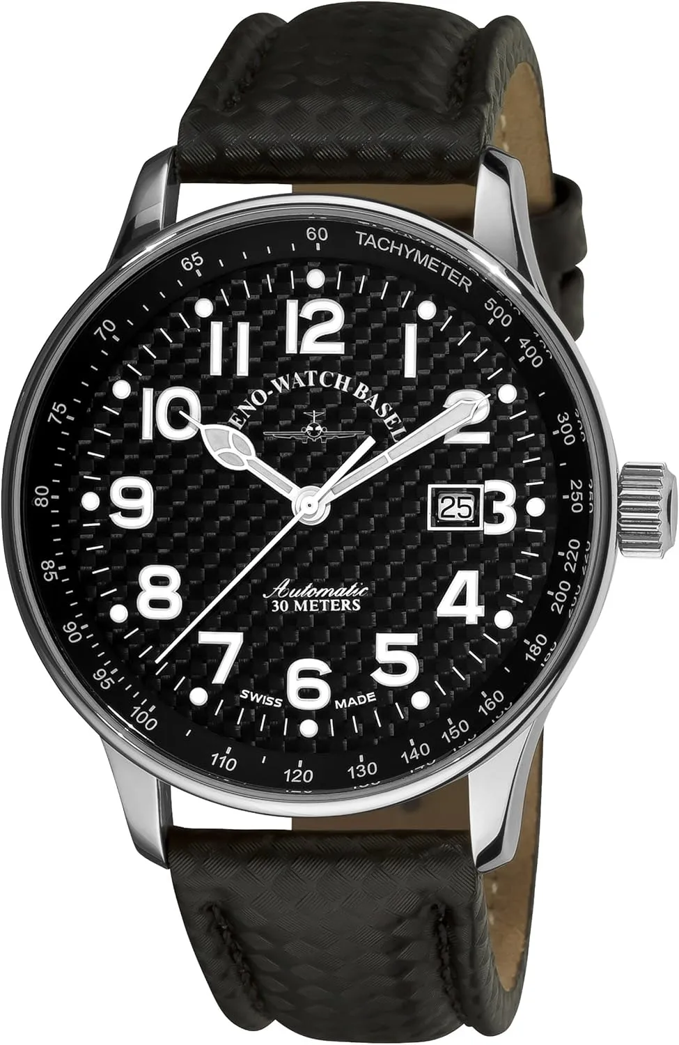 Black Carbon Fiber Dial Watch deceptive miserable southwest imaginative induct Zeno Men's P554-S1 Pilot 