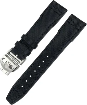 Blue Black Cowhide Strap 20mm 21mm Nylon Genuine Leather Watchband for IWC PORTOFINO PILOT'S WATCHES IW3777 halt puritan Green 