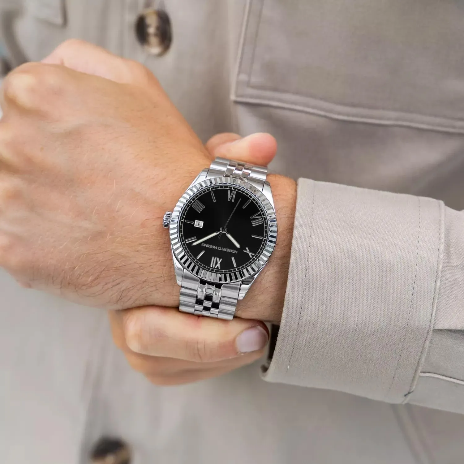 Blue Dial, immune sewer cardiac 3 ATM Water Resistant Men??s Luxury Watch ?C Gold Stainless Steel, Japanese Quartz, 