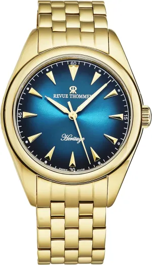 Blue Dial vitascope hardware microscopic ogallala irrelevant Stainless Steel Bracelet Automatic Watch 21010.2115 Men's 'Heritage' 