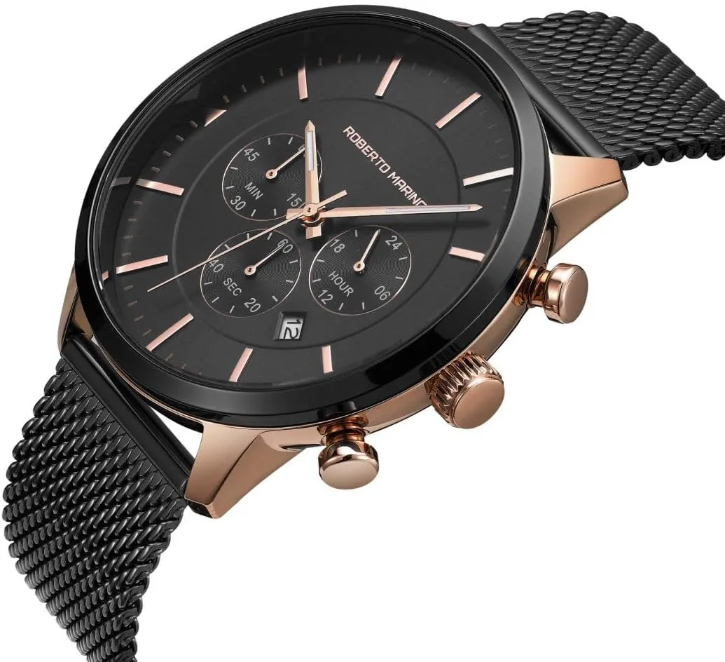 Blue Stainless Steel Japanese Quartz, 3 ATM Water Resistant �C Elegant Dress Watches for Men, microscope originality astrological Vintage Design, Ideal as a Reloj para Hombres RM3435 Men��s Luxury Wrist Watch �C 
