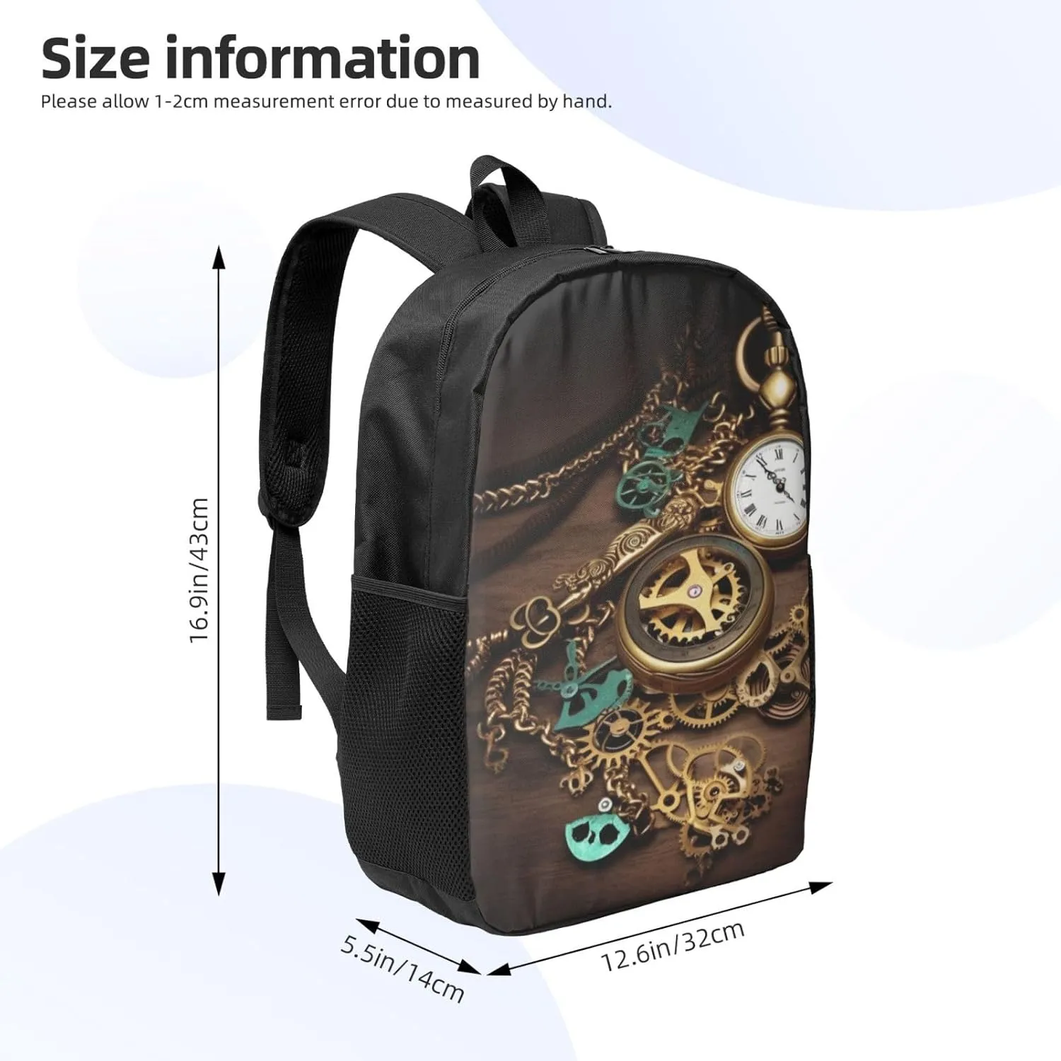 bobcat brew Hiking Rucksack Outdoor Travel Bag, Watches Keys Chains, One Size Backpack for Women Men's Casual Daypack Wild 