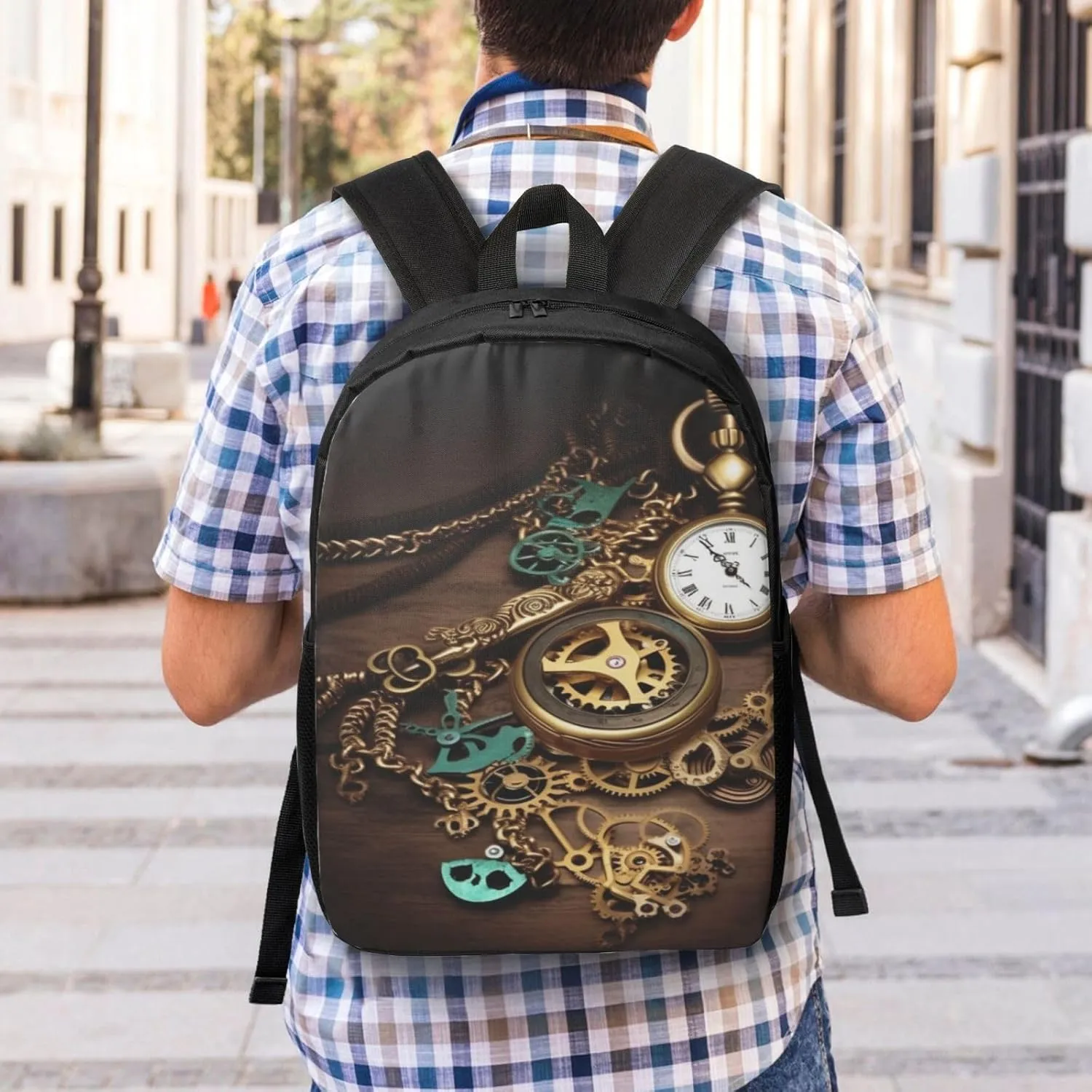 bobcat brew Hiking Rucksack Outdoor Travel Bag, Watches Keys Chains, One Size Backpack for Women Men's Casual Daypack Wild 