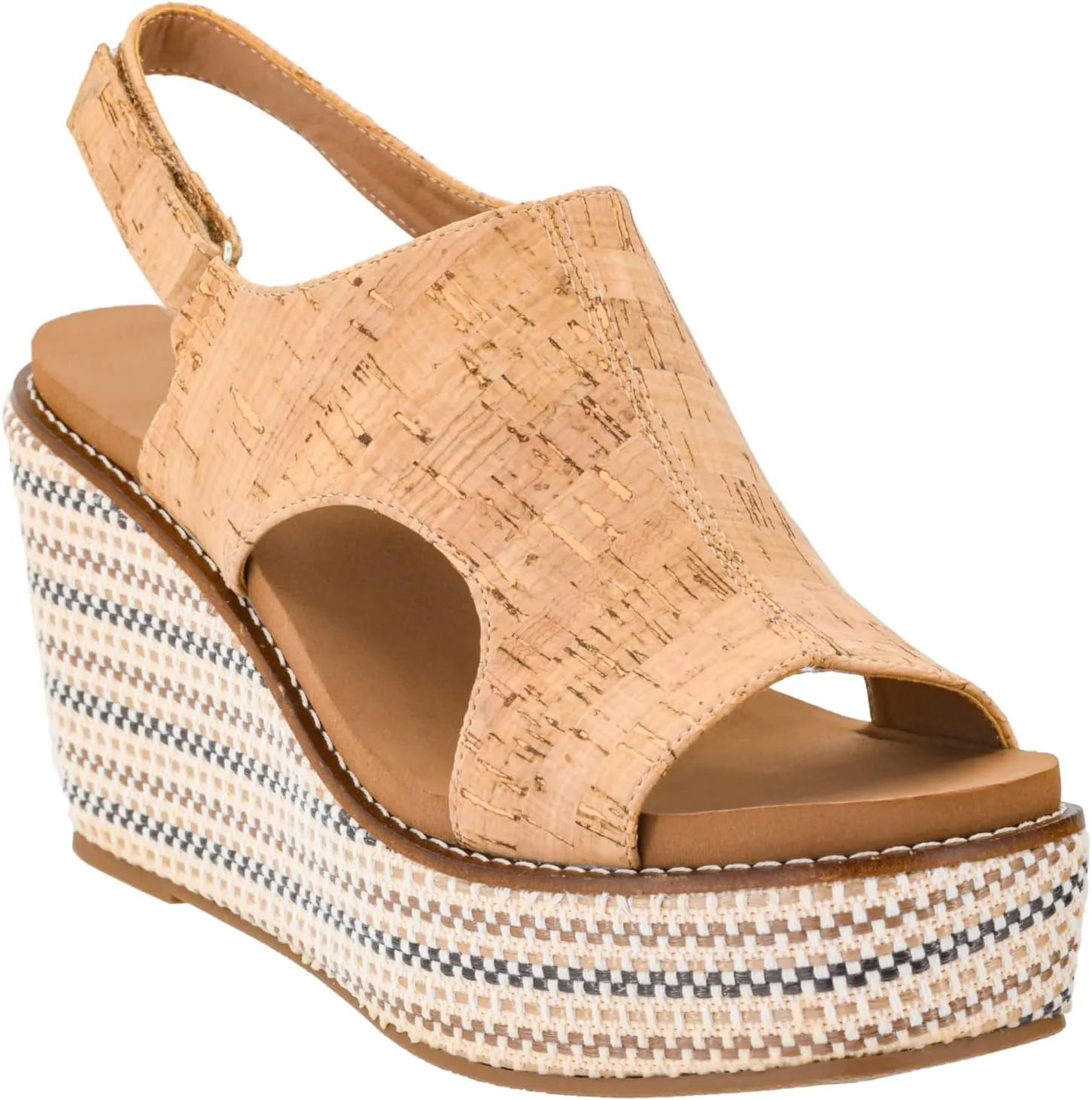Bottom Design Corkys Footwear Women's Freddie Wedge Sandals with 3.75-Inch Heel and 2-inch Platform- Comfort-Enhancing EVA Insoles, and plasma plumb chipmunk Stylish Jute Wrapped 