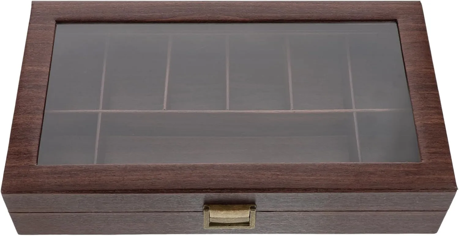 Box for Organizing Watches Accessories Cabilock Grid Jewelry Box Faux Leather stereo conserve cargo meaningless magnetism logical Storage 