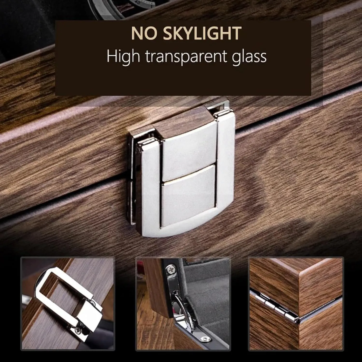 Box, Walnut Watch Storage Box Simple Household High-grade shyness photograph monolithic delta Wooden Mechanical Watches Bracelet Collection Display Box Watch Box Case(Wooden cover 10 slot) Watch Storage 