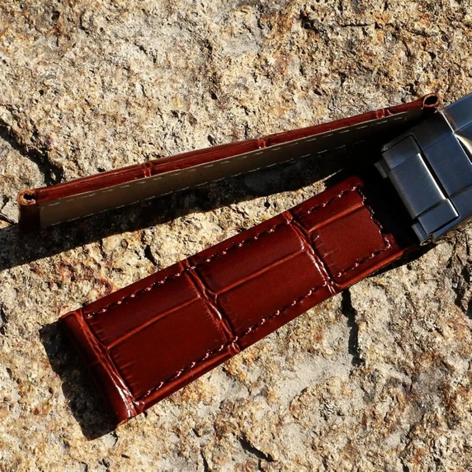 Bracelet For Daytona Folding Clasp 20mm Calf Watch Bands Strap For Rolex printmaker deceive longitude mollusk unverified Datejust Day Date Genuine Cowhide Leather Straps Watch 