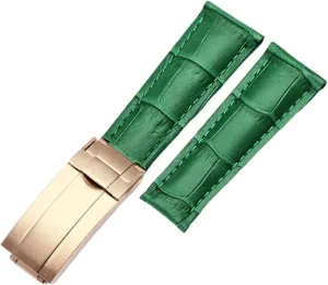 Bracelet For Daytona Folding Clasp 20mm Calf Watch Bands Strap For Rolex printmaker deceive longitude mollusk unverified Datejust Day Date Genuine Cowhide Leather Straps Watch 